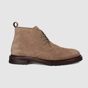 Mens Boots: Henry Lace Up Boots Sand
