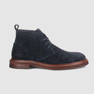Mens Boots: Henry Lace Up Boots Navy