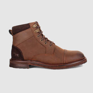 Harrison Lace Up Boots Redwood