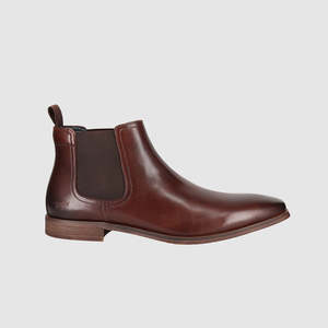 Mens Boots: Anchor Chelsea Boots Dark Brown