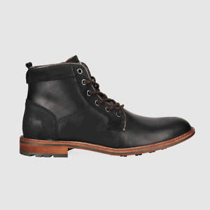 Mens Boots: Tyler Lace Up Boots Black