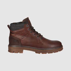 Wander Lace Up Boots Dark Brown