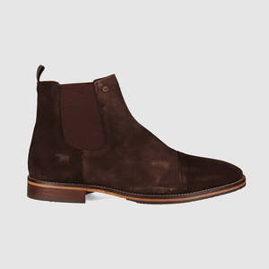 Steele Chelsea Boots Dark Brown Suede