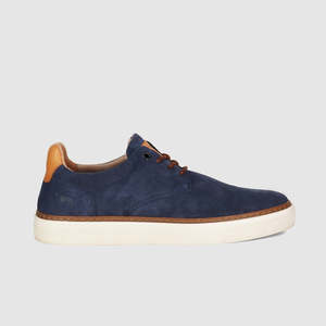 Barwon Casual Shoes Navy Suede