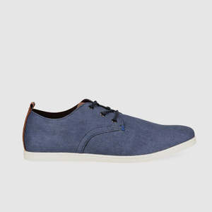 Mens Canvas: Dust Casual Shoes Navy