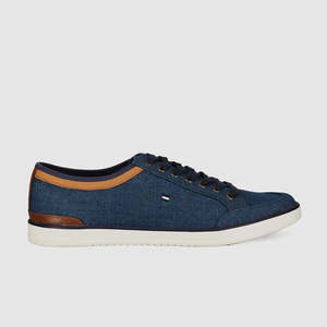 Mens Canvas: Bravo Casual Shoes Navy