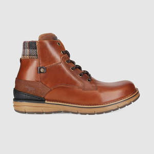 Cognac: Alpine Lace Up Boots Tan
