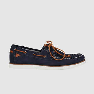 Mens Boat Shoes: Brighton Boat Shoes Navy Suede