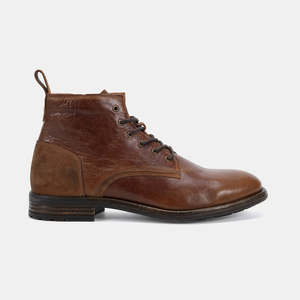 Rory Lace Up Boots Cognac