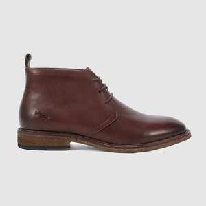 Mens Boots: Zedi Lace-Up Boots Tan