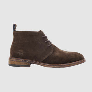 Zedi Lace-Up Boots Dark Brown Suede