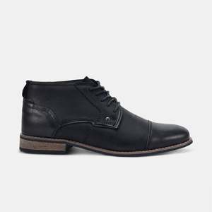 Tank Lace Up Boots Black