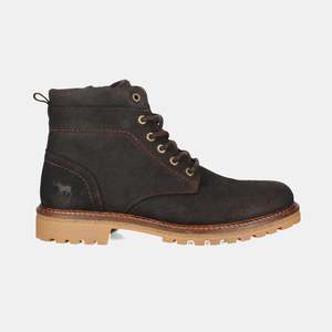 Mens Boots: Klarry Lace Up Boots Dark Brown Suede