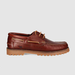 Mens Casual Shoes: Peak Boat Shoes Cognac