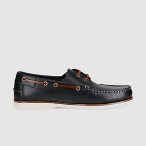 Mens Casual Shoes: Elk Boat Shoes Navy
