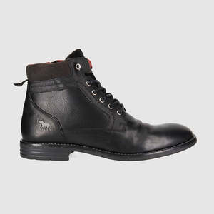 Trans Seasonal Footwear: Jagger Black Lace Up Boots