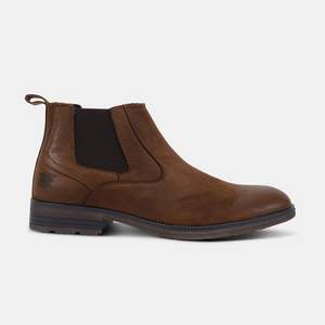 Script Chelsea Boots Tan