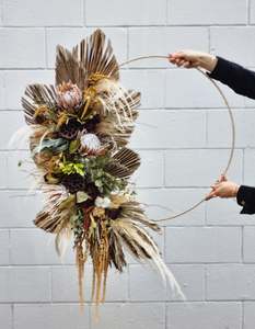 Wreaths 1: Large Earthy Half Wreath