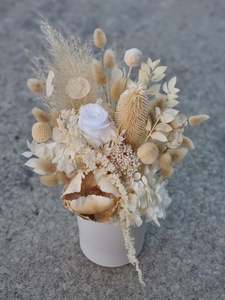 Dried Flower Arragements: Natural Dried In Ceramic