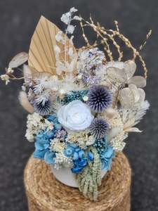 Blue + White Preserved Arrangement