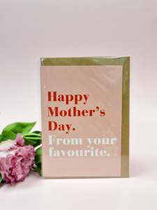 Mothers Day 2023: 'From Your Favourite' card