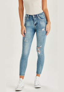 Junkfood Jeans: JUNKFOOD GRACE -  BLUE ORIGINAL