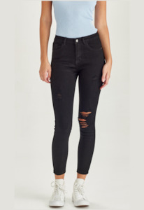 Junkfood Jeans: JUNKFOOD GRACE - BLACK