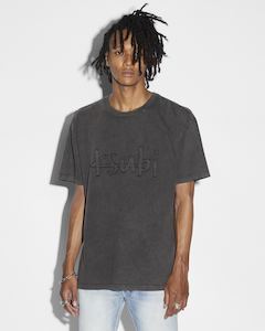 Ksubi: KSUBI BIGGIE SS TEE - FADED BLACK