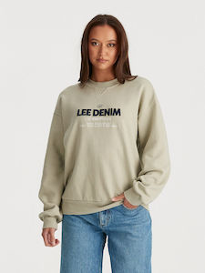 Lee: LEE EIGHTY NINE BAGGY SWEATER - KHAKI FEATHER