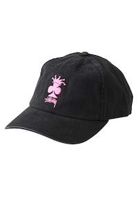 Stussy: STUSSY CLUB CROWN LOW PRO CAP - BLACK