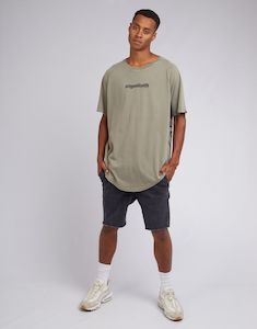 St Goliath: ST GOLIATH OVERLAP TEE - OLIVE