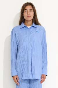 MISFIT ONLY INVOLVED CRINKLE SHIRT - ULTRAMARINE