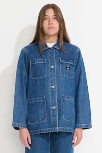 MISFIT UNISEX CHORE JACKET - INDIGO