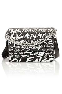 Stolen Girlfriends Club Accessories: STOLEN GIRLFRIENDS CLUB BIG TROUBLE BAG - GRAFFITI