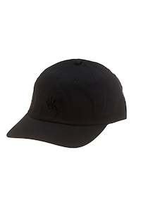 Caps Hats: STUSSY CROWN STOCK LOW PRO CAP - BLACK