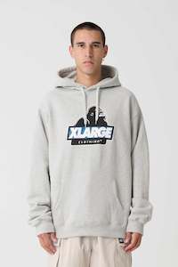 Mens Sweats Hoodies: XLARGE SLANTED HOOD - ASH HEATHER
