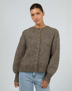SILENT THEORY MARI KNIT CARDIGAN - BROWN