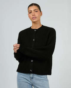 SILENT THEORY MARI KNIT CARDIGAN - BLACK