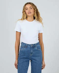 Silent Theory: SILENT THEORY BELLA TEE - WHITE