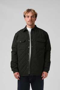 RPM QUILTED JACKET - DK OLIVE