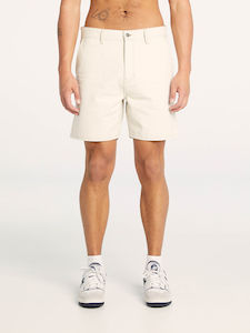 LEE WORKER SHORT - ECRU STATIC