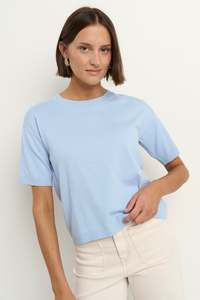 AMONG THE BRAVE PRECISE SKY BLUE SS KNITTED TEE