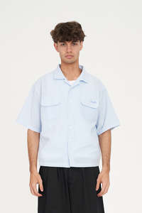 HUFFER CHECK COSTA SHIRT - Y2K BLUE