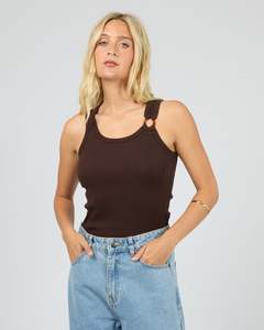 ALL ABOUT EVE SIERRA TANK - BROWN