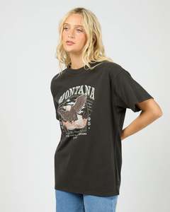 ALL ABOUT EVE MONTANA RELAXED TEE - WASHED BLACK