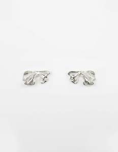 Stella Gemma: STELLA + GEMMA EARRING - SILVER BOWTIFUL