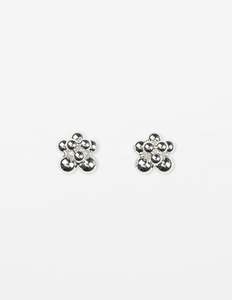 Stella Gemma: STELLA + GEMMA EARRING - SILVER BALL CLUSTER