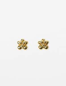 STELLA + GEMMA EARRING - GOLD BALL CLUSTER