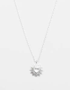 Stella Gemma: STELLA + GEMMA NECKLACE SILVER HEART SUNSHINE