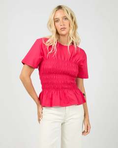 All About Eve: ALL ABOUT EVE LIPA RUCHED TOP - RED
